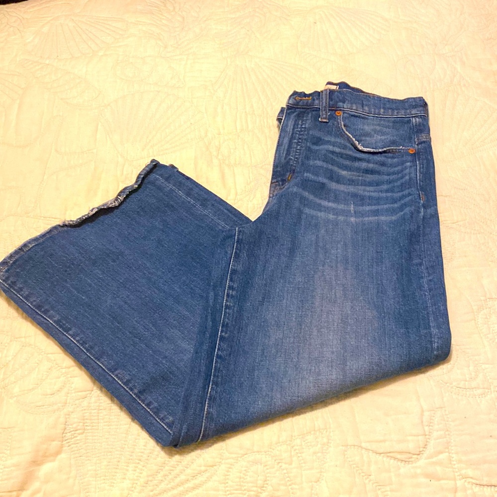 Madewell wide leg crop jeans